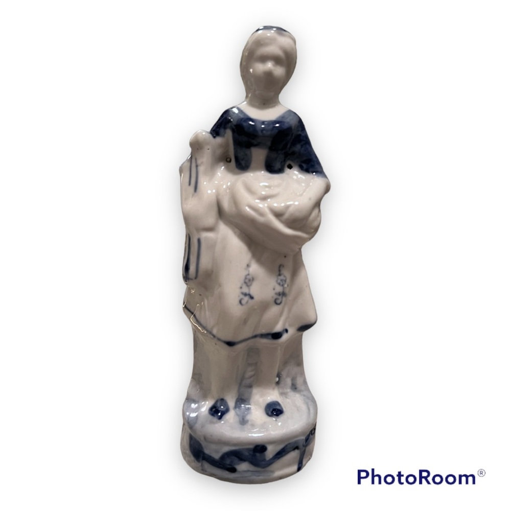 Vintage Ceramic Chintz Peasant Woman Figure